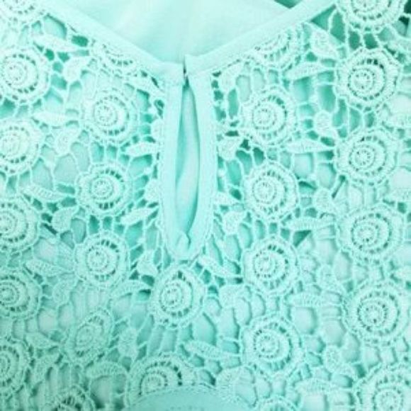 Jodi Kristopher Dress Sleeveless Mint Green Fringe - Picture 2 of 16